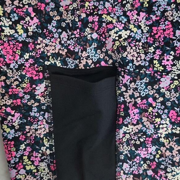 𝅺pink by Victoria's Secret Ultimate Athletic Leggings Beautiful Bright Floral - Picture 6 of 6